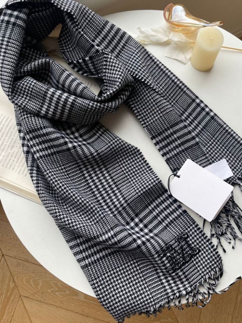 Max Mara Plaid Wool Scarf